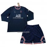 Maglia Paris Saint-Germain Home Manica Lunga Bambino 2021-2022