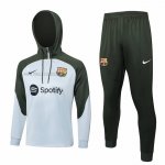 Tuta da Track de Felpa del Barcellona Bambino 2023-2024 Grigio Claro