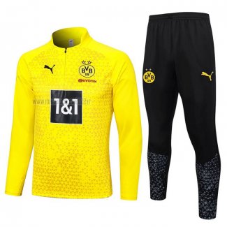 Tuta da Track de Felpa del Borussia Dortmund 2023-2024 Giallo