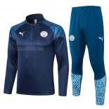 Tuta da Track de Felpa del Manchester City 2023-2024 Blu Oscuro