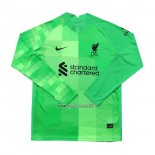 Maglia Liverpool Portiere Manga Larga 2021-2022 Verde