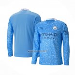 Maglia Manchester City Home Manica Lunga 2020-2021