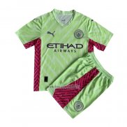 Maglia Manchester City Portiere Bambino 2023-2024 Verde