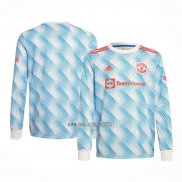 Maglia Manchester United Away Manica Lunga 2021-2022