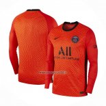Maglia Paris Saint-Germain Portiere Manica Lunga 2020-2021 Arancione