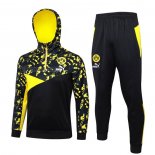 Tuta da Track de Felpa del Borussia Dortmund 2023-2024 Nero y Giallo