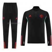 Tuta da Track de Felpa del Manchester United 2023-2024 Nero