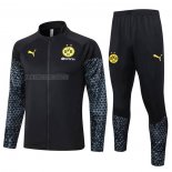 Tuta da Track de Giacca del Borussia Dortmund 2023-2024 Nero