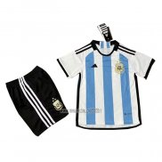 Maglia Argentina 3 Estrellas Home Bambino 2022