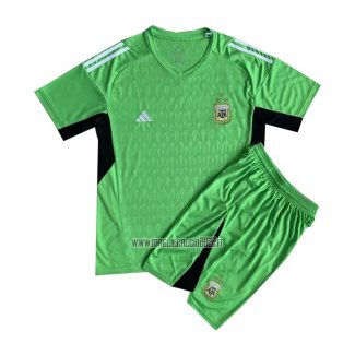 Maglia Argentina Portiere Bambino 2022 Verde