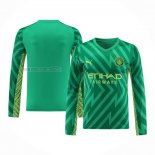 Maglia Manchester City Portiere Manica Lunga 2023-2024 Verde