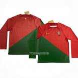 Maglia Portogallo Home Manica Lunga 2022