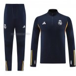 Tuta da Track de Felpa del Real Madrid 2023-2024 Blu