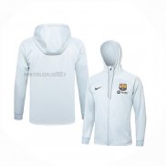 Giacca con Cappuccio del Barcellona 2023-2024 Blanco