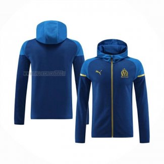 Giacca con Capucha del Olympique Marsiglia 2023-2024 Blu