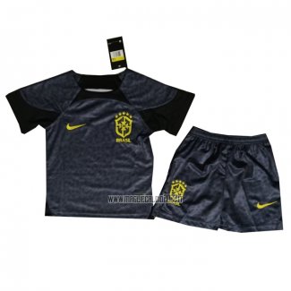Maglia Brasilee Portiere Bambino 2022 Negro