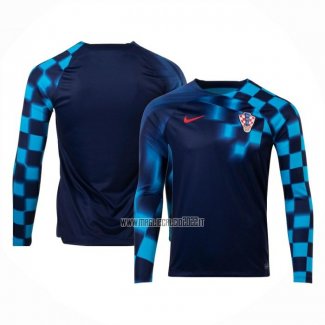 Maglia Croazia Away Manica Lunga 2022