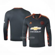 Maglia Manchester United Portiere Manica Lunga 2020-2021 Negro