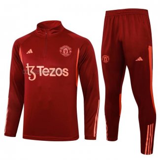 Tuta da Track de Felpa del Manchester United 2023-2024 Rosso