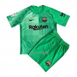 Maglia FC Barcellona Portiere Bambino 2021-2022 Verde