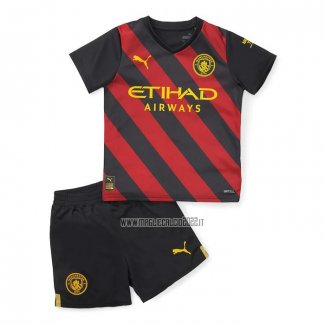 Maglia Manchester City Away Bambino 2022-2023