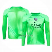 Maglia Paris Saint-Germain Portiere Manica Lunga 2022-2023 Verde