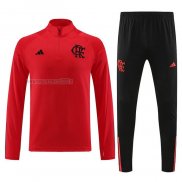 Tuta da Track de Felpa del Flamengo 2023-2024 Rosso