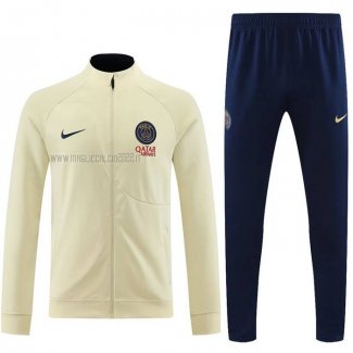 Tuta da Track de Giacca del Paris Saint-Germain 2023-2024 Giallo