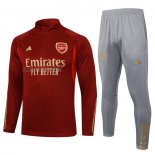 Tuta da Track de Felpa del Arsenal 2023-2024 Rosso