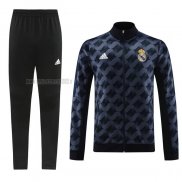 Tuta da Track de Giacca del Real Madrid 2023-2024 Blu Oscuro