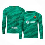 Maglia FC Barcellona Portiere Manica Lunga 2023-2024 Verde