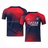 Maglia Prematch del Paris Saint-Germain 2023 Blu y Rosso