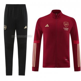 Tuta da Track de Giacca del Arsenal 2023-2024 Rosso Oscuro