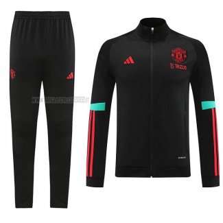 Tuta da Track de Giacca del Manchester United 2023-2024 Nero