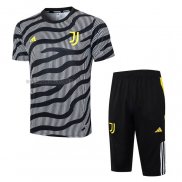 Tuta da Track del Juventus Manga Corta 2023 Nero - Pantalon Corto