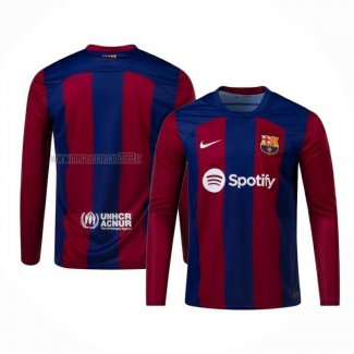 Maglia FC Barcellona Home Manica Lunga 2023-2024