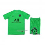 Maglia Paris Saint-Germain Portiere Bambino 2021-2022 Verde