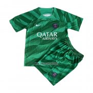 Maglia Paris Saint-Germain Portiere Bambino 2023-2024 Verde