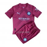 Maglia Manchester City Portiere Bambino 2022-2023 Rojo