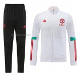 Tuta da Track de Giacca del Manchester United 2023-2024 Blanco