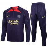 Tuta da Track de Felpa del Paris Saint-Germain Bambino 2023-2024 Purpura