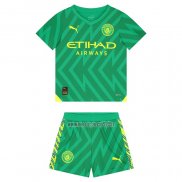 Maglia Manchester City Portiere Bambino 2023-2024 Verde