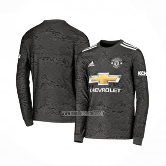 Maglia Manchester United Away Manica Lunga 2020-2021