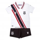 Maglia Stoke City Away Bambino 2022-2023 Blanco