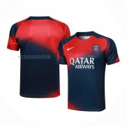 Maglia de Allenamento Paris Saint-Germain 2023-2024 Rosso y Blu