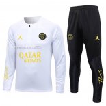 Tuta da Track de Felpa del Paris Saint-Germain Jordan Bambino 2023-2024 Blanco