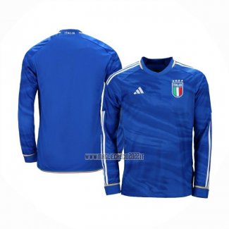 Maglia Italia Home Manica Lunga 2023-2024