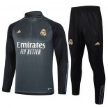 Tuta da Track de Felpa del Real Madrid Bambino 2023-2024 Grigio