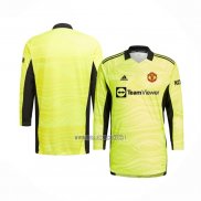 Maglia Manchester United Portiere Home Manica Lunga 2021-2022