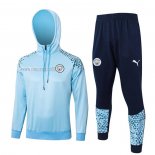 Tuta da Track de Felpa del Manchester City 2023-2024 Blu Claro